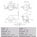 1W SMD LED Χάντρα